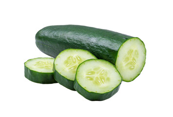 fresh cucumbers on transparent png