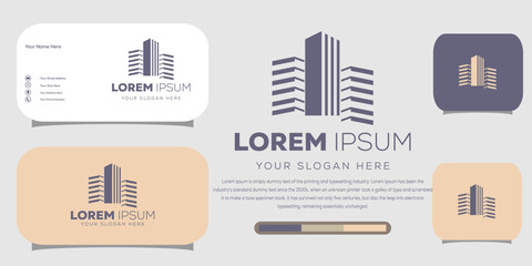 Building logo design template