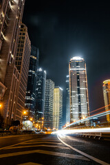Obraz premium Car light trails