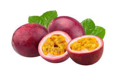 Passion fruit isolated on transparent png