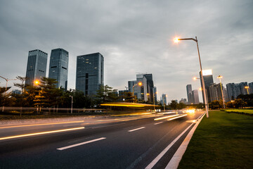 Car light trails