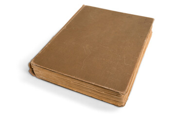 Huge old brown bible book