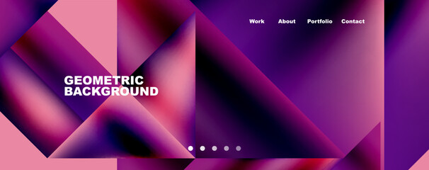 Dynamic lines, triangles, rectangles geometric abstract background. Vector Illustration For Wallpaper, Banner, Background, Card, Book Illustration, landing page