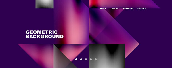 Dynamic lines, triangles, rectangles geometric abstract background. Vector Illustration For Wallpaper, Banner, Background, Card, Book Illustration, landing page