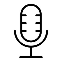 microphone line icon