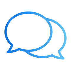 Fototapeta premium bubble chat gradient icon
