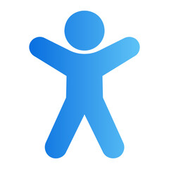 accessibility gradient icon