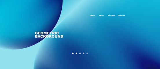 Abstract circles and round shapes landing page background. Vector Illustration For Wallpaper, Banner, Background, Card, Book Illustration, landing page. Pattern design concept