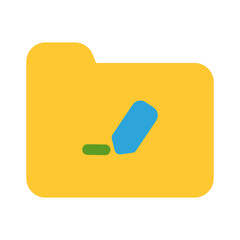 Folder Icon Flat Style