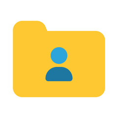 Folder Icon Flat Style