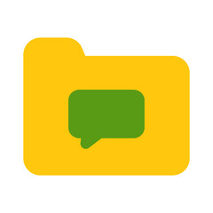 Fototapeta premium Folder Icon Flat Style