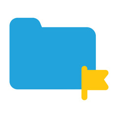 Folder Icon Flat Style
