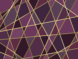 背景画像 紫 ステンドグラス風 幾何学模様 シック 大人