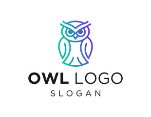 Fototapeta premium Logo design about Owl on a white background. made using the CorelDraw application.