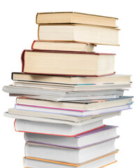 concept of education library book stack