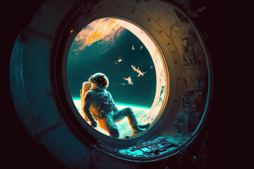 astronaut in a spaceship, for example. Generative AI