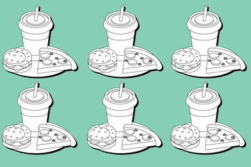  food pattern background.