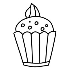 Set Doodle Party vector icon