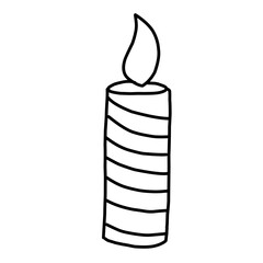 Set Doodle Party vector icon