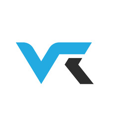 VR letter icon vector concept design web