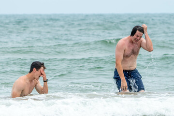 friends on the beach