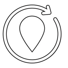 Gps, location, map icon