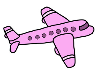 airplane cartoon doodle kawaii anime coloring page cute illustration drawing clip art character chibi manga comic