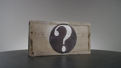 mystery box mysterious question mark