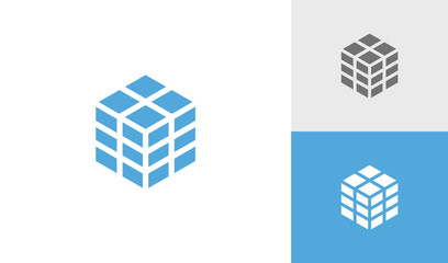 Simple and modern database logo or database symbol
