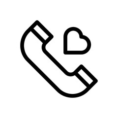 telephone line icon illustration vector graphic