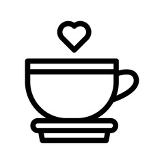 coffee line icon illustration vector graphic