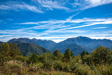 長野県　鹿嶺高原　鹿嶺高原キャンプ場　展望台より