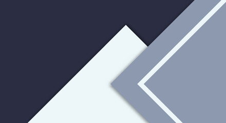 Abstract Simple Shape With Navy, White and Grey Color Background with Papercut Style for Wallpaper