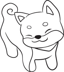 Obraz premium man logo cartoon doodle kawaii anime coloring page cute illustration drawing clipart character chibi manga comics