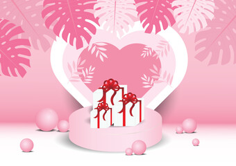 valentines day collection and romantic elements Love, wedding, Valentine's Day concept. Illustration vector illustration