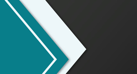 Abstract Simple Shape With Blue, White and Black Color Background with Papercut Style for Wallpaper