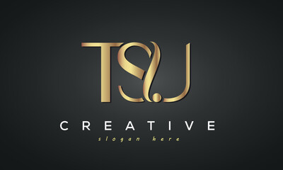 TSU creative luxury logo design