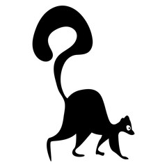 lemur silhouette