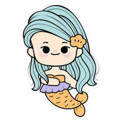 cute litter mermaid