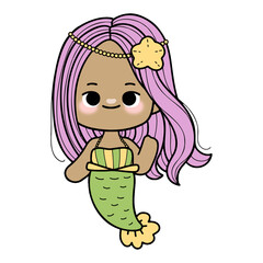 cute litter mermaid