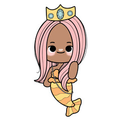 cute litter mermaid