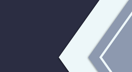 Abstract Simple Shape With Navy, White and Grey Color Background with Papercut Style for Wallpaper