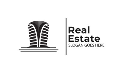 Building apartment simple logo inspiration vector template