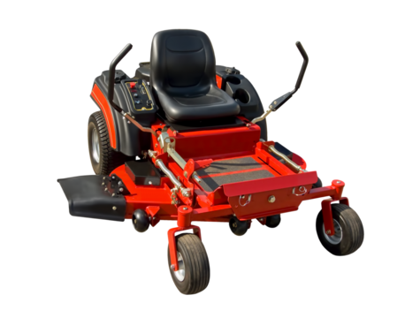 Zero turn lawn mower - machine to cut a grass surface to an even height