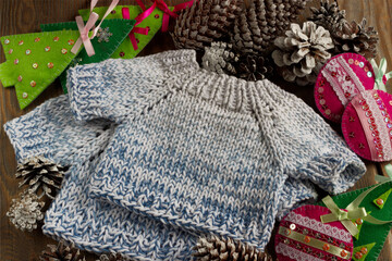 knitted wool sweater