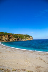 Naklejka na ściany i meble Beautiful sites of Skiathos island, Greece 