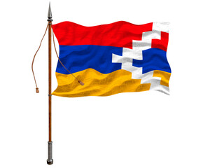 National flag  of Artsakh. Background  with flag  of Artsakh