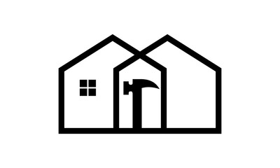home repair building logo