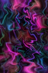 Stylish abstract illustration with color viva magenta.Creative lines and shapes,splashes and swirls.Bright and juicy illustration,template,wallpaper.Trending illustration.