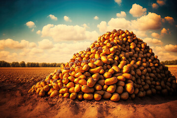 a field's worth of ripe potatoes piled up there. Generative AI
